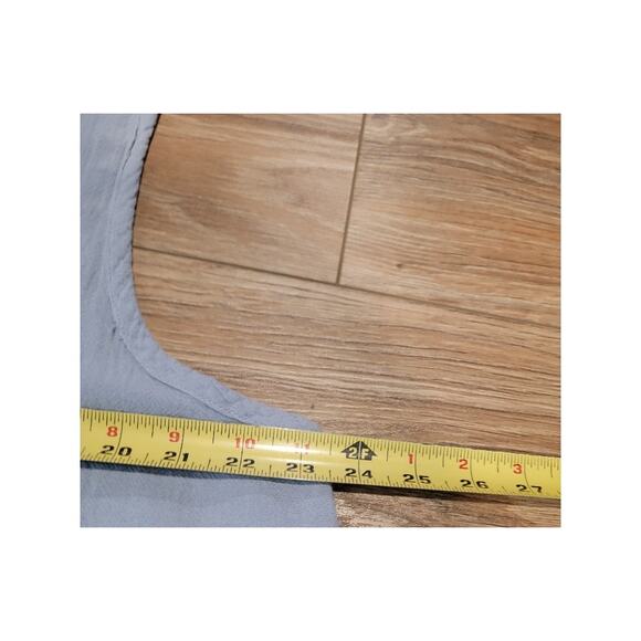 Oh My Gauze‎ Tunic Lagenlook Top Women's Sleeveless Crinkle Lightweight Lt Blue - Picture 11 of 13